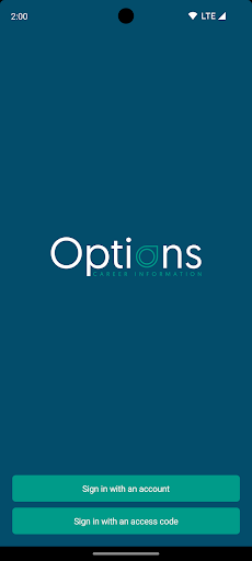 Android application Options Career Information screenshort