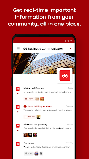 Android application d6 Business Communicator screenshort