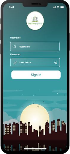 Android application ZAMZAM PMS screenshort