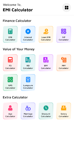 Android application Finance Calculation Calculator screenshort