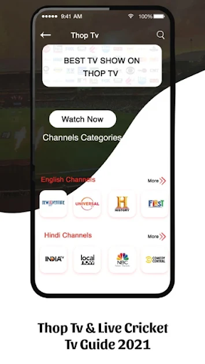 Thop TV - Live Cricket TV  Movies Free Guide