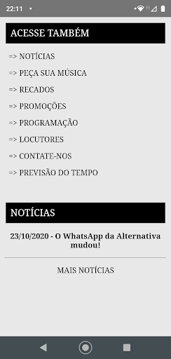 Rádio e TV Alternativa BH FM Screen 3