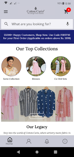 Android application Cotton Curio screenshort