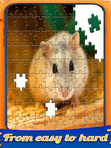 Hamster jigsaw match puzzle