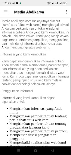 Android application Media Abdikarya screenshort