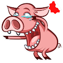 Schweine Aufkleber Packungen WAStickerApps 