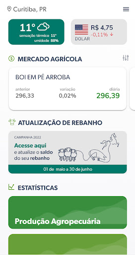 Android application Paraná Agro screenshort