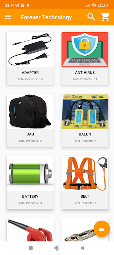 Android application Forever Technology screenshort