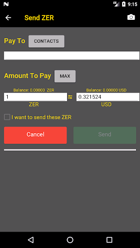 Zero Mobile Wallet
