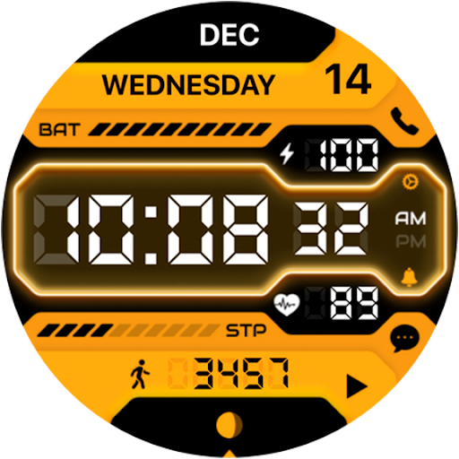 AZ247 Neon Watch Face