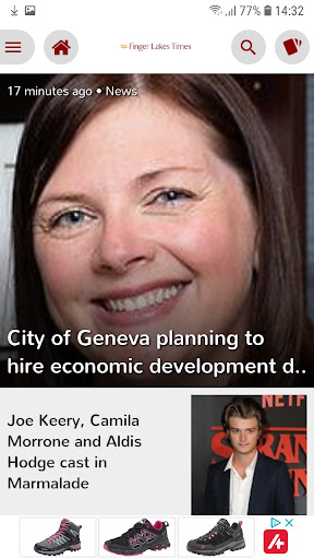 Android application Finger Lakes Times eEdition screenshort