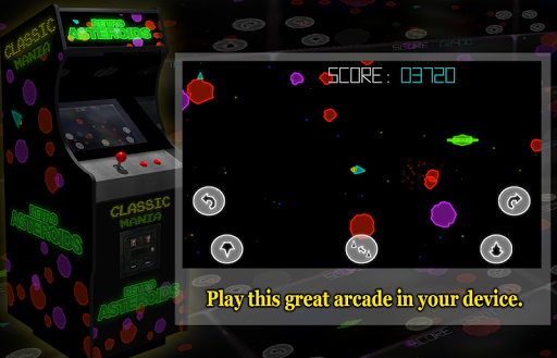 Asteroids Retro - 2D Space Arcade  screenshots 2
