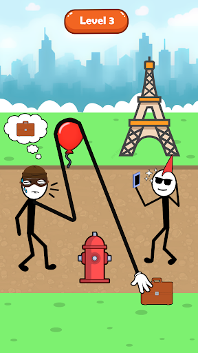 Stickman Thief Puzzle IQ Brain Screen 3