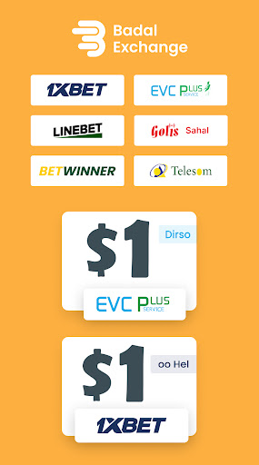 Android application Badal Exchange screenshort