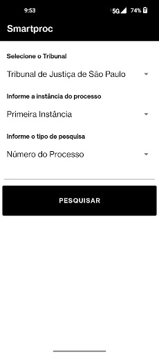 Android application Smartproc - TJ Mobile screenshort
