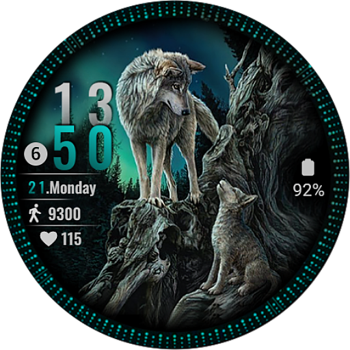 Wolf Story Watch Face Wear OS Download on Windows