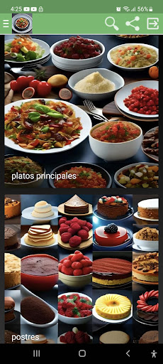 Android application Recetas screenshort