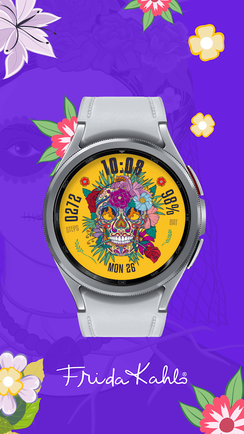 Frida Kahlo - Skull Watch Faceのおすすめ画像1