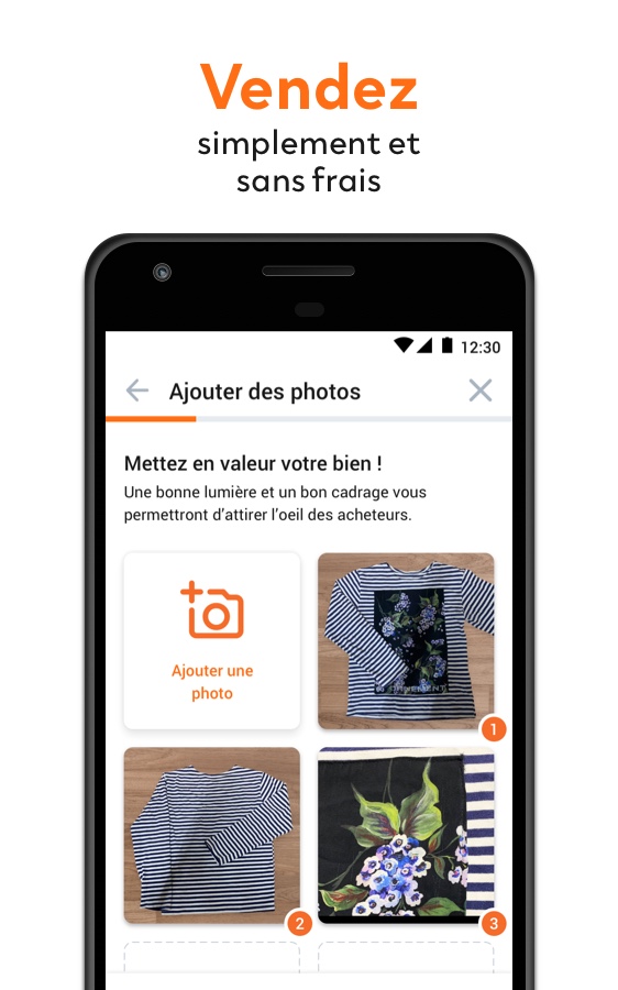 Android application leboncoin, petites annonces screenshort