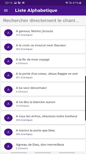 Choeurs & Cantiques Screen 3