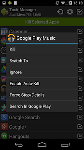 Task Manager (Task Killer) Screenshot
