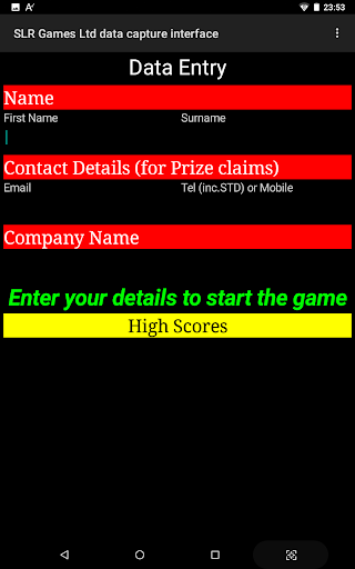 Data Collecting App with Gaming Interface