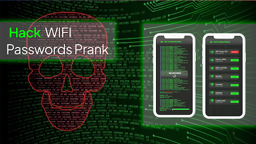 Android application WIFI Password Hacker Prank App screenshort