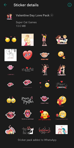 Valentine Day Love Stickers Screen 3
