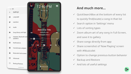 Musicolet Music Player Varies with device APK screenshots 7