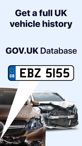 Android application UK Car data cheсk screenshort