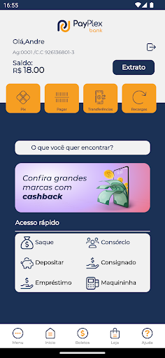 PayPlex Bank Screen 2
