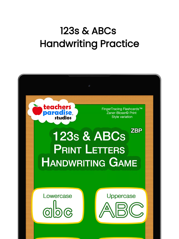 #6. 123s ABCs Kids Handwriting ZBP (Android) Von: TeachersParadise.com