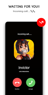 Call invictor ud83dudcf1 Video Call + Chat Simulator 1.0.1 screenshots 1