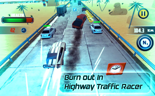 Highway Racer : burnout racing banner