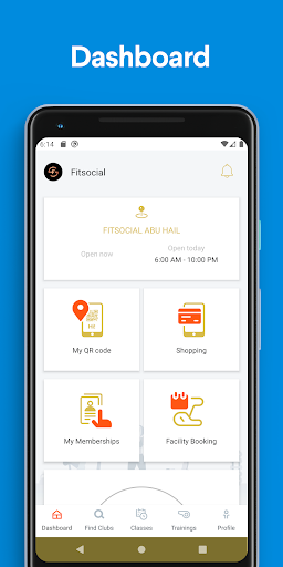 Android application fitsocial.ae screenshort