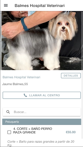 Android application Balmes Hospital Veterinari screenshort