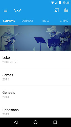 Android application Verse by Verse Church (VXV) screenshort