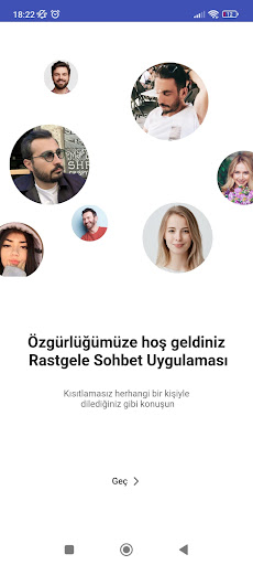 Android application Pontik - Random Chat screenshort
