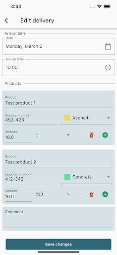 Comstruct Field App Screen 3