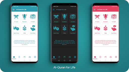 Android application Al-Quran, Al-Hadith, Salah Tim screenshort