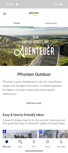 Android application Pfronten Outdoor App screenshort