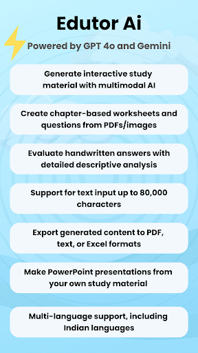 Android application Ai Questions Generator App screenshort