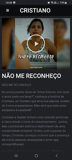 Android application Cristiano Alves screenshort