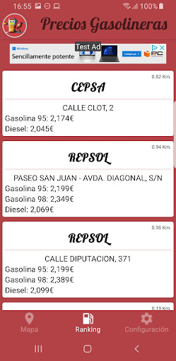 Precio gasolina en España Screen 3