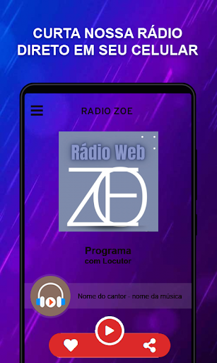 Android application Radio Zoe screenshort