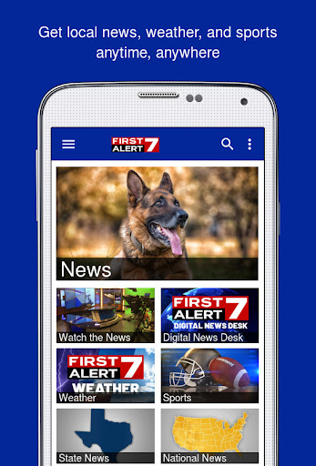 Screenshot of First Alert 7 News