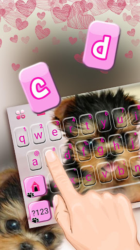 Cute Tongue Cup Puppy Keyboard Screen 2