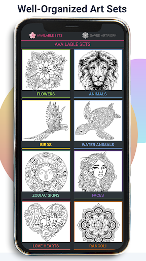Android application Color Book screenshort