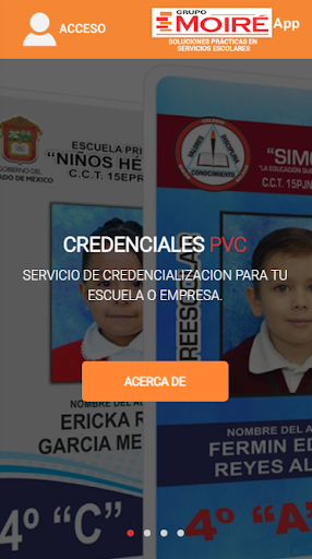 Android application Moire Servicios Escolares screenshort