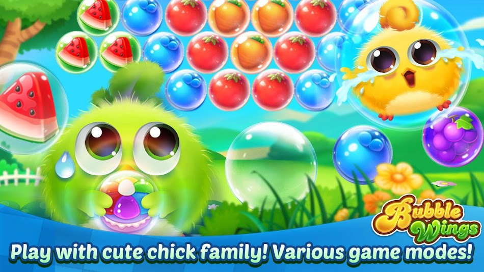 #6. Bubble Wings: bubble shooter (Android) Με: Neon Game